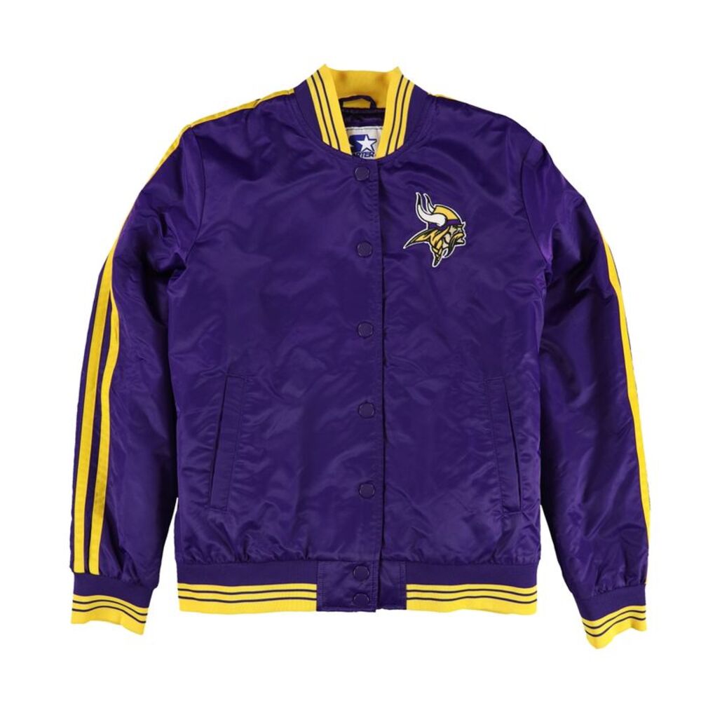 STARTER Womens Minnesota Vikings Varsity Jacket, NWT